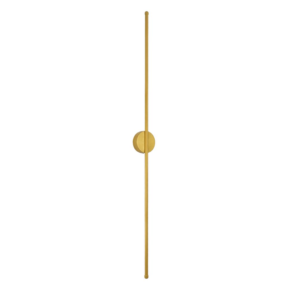 GLOBOSTAR® DIADEM 61334 Μοντέρνο Φωτιστικό Τοίχου - Απλίκα LED 18W 2160lm 120° AC 220-240V IP20 Ρυθμιζόμενο Λευκό CCT με On/Off 2700K/4500K/6000K - Lumileds SMD Chip - Χρυσό Βούρτσας - Μ10 x Π4 x Υ120cm - 3 Χρόνια Εγγύηση