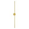 GLOBOSTAR® DIADEM 61334 Μοντέρνο Φωτιστικό Τοίχου - Απλίκα LED 18W 2160lm 120° AC 220-240V IP20 Ρυθμιζόμενο Λευκό CCT με On/Off 2700K/4500K/6000K - Lumileds SMD Chip - Χρυσό Βούρτσας - Μ10 x Π4 x Υ120cm - 3 Χρόνια Εγγύηση