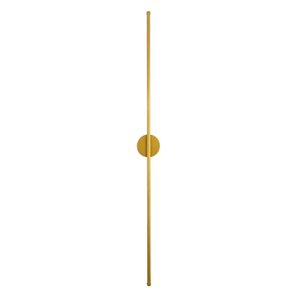 GLOBOSTAR® DIADEM 61334 Μοντέρνο Φωτιστικό Τοίχου - Απλίκα LED 18W 2160lm 120° AC 220-240V IP20 Ρυθμιζόμενο Λευκό CCT με On/Off 2700K/4500K/6000K - Lumileds SMD Chip - Χρυσό Βούρτσας - Μ10 x Π4 x Υ120cm - 3 Χρόνια Εγγύηση