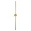 GLOBOSTAR® DIADEM 61334 Μοντέρνο Φωτιστικό Τοίχου - Απλίκα LED 18W 2160lm 120° AC 220-240V IP20 Ρυθμιζόμενο Λευκό CCT με On/Off 2700K/4500K/6000K - Lumileds SMD Chip - Χρυσό Βούρτσας - Μ10 x Π4 x Υ120cm - 3 Χρόνια Εγγύηση