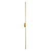 GLOBOSTAR® DIADEM 61334 Μοντέρνο Φωτιστικό Τοίχου - Απλίκα LED 18W 2160lm 120° AC 220-240V IP20 Ρυθμιζόμενο Λευκό CCT με On/Off 2700K/4500K/6000K - Lumileds SMD Chip - Χρυσό Βούρτσας - Μ10 x Π4 x Υ120cm - 3 Χρόνια Εγγύηση