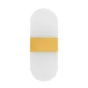 GLOBOSTAR® RARE 61338 Μοντέρνο Φωτιστικό Τοίχου - Απλίκα LED 5W 600lm 180° AC 220-240V IP20 Ρυθμιζόμενο Λευκό CCT με On/Off 2700K/4500K/6000K - Lumileds SMD Chip - Χρυσό Βούρτσας - Μ10 x Π4 x Υ27cm - 3 Χρόνια Εγγύηση