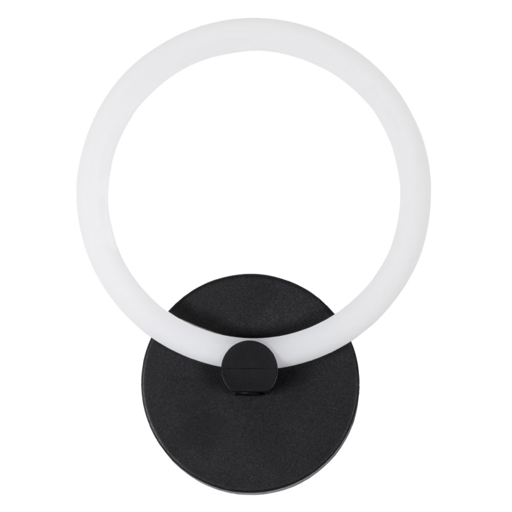 GLOBOSTAR® MATILDA 61339 Μοντέρνο Φωτιστικό Τοίχου - Απλίκα LED 8W 960lm 360° AC 220-240V IP20 Ρυθμιζόμενο Λευκό CCT με On/Off 2700K/4500K/6000K - Lumileds SMD Chip - Μαύρο Ματ - Μ20 x Π5 x Υ25.5cm - 3 Χρόνια Εγγύηση
