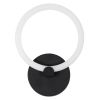 GLOBOSTAR® MATILDA 61339 Μοντέρνο Φωτιστικό Τοίχου - Απλίκα LED 8W 960lm 360° AC 220-240V IP20 Ρυθμιζόμενο Λευκό CCT με On/Off 2700K/4500K/6000K - Lumileds SMD Chip - Μαύρο Ματ - Μ20 x Π5 x Υ25.5cm - 3 Χρόνια Εγγύηση
