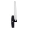 GLOBOSTAR® MATILDA 61339 Μοντέρνο Φωτιστικό Τοίχου - Απλίκα LED 8W 960lm 360° AC 220-240V IP20 Ρυθμιζόμενο Λευκό CCT με On/Off 2700K/4500K/6000K - Lumileds SMD Chip - Μαύρο Ματ - Μ20 x Π5 x Υ25.5cm - 3 Χρόνια Εγγύηση