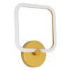 GLOBOSTAR® ELIZA 61344 Μοντέρνο Φωτιστικό Τοίχου - Απλίκα LED 8W 960lm 360° AC 220-240V IP20 Ρυθμιζόμενο Λευκό CCT με On/Off 2700K/4500K/6000K - Lumileds SMD Chip - Χρυσό - Μ22 x Π5 x Υ28.5cm - 3 Χρόνια Εγγύηση