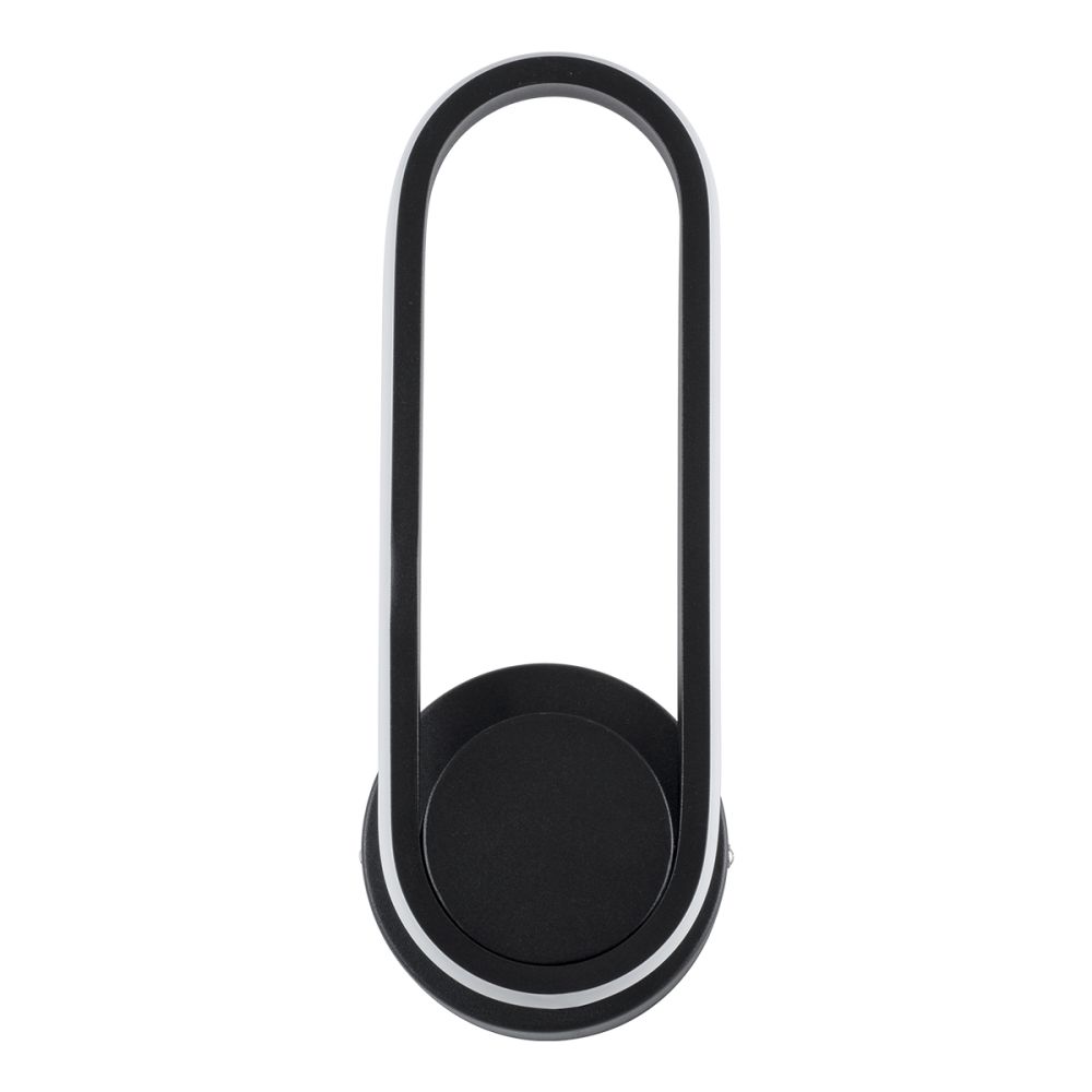GLOBOSTAR® DALLAS 61345 Μοντέρνο Φωτιστικό Τοίχου - Απλίκα LED 12W 1200lm 360° AC 220-240V IP20 Ρυθμιζόμενο Λευκό CCT με On/Off 2700K/4500K/6000K - Lumileds SMD Chip - Μαύρο Ματ - Μ12 x Π6.5 x Υ32cm - 3 Χρόνια Εγγύηση