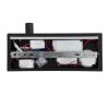 GLOBOSTAR® PALADIN 61351 Μοντέρνο Φωτιστικό Τοίχου - Απλίκα Ξενοδοχείου Reading Light με Φορτιστή USB 3A & Wireless 20W LED 6W 720lm 36° & 360° AC 220-240V IP20 Φυσικό Λευκό 4500K - Bridgelux COB Chip & TÜV SÜD Driver - Μαύρο Ματ - Μ30 x Π11 x