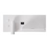 GLOBOSTAR® PALADIN 61354 Μοντέρνο Φωτιστικό Τοίχου - Απλίκα Ξενοδοχείου Reading Light με Φορτιστή USB 3A & Wireless 20W LED 6W 720lm 36° & 360° AC 220-240V IP20 Φυσικό Λευκό 4500K - Bridgelux COB Chip & TÜV SÜD Driver - Λευκό Ματ - Μ30 x Π11 x