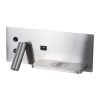 GLOBOSTAR® PALADIN 61356 Μοντέρνο Φωτιστικό Τοίχου - Απλίκα Ξενοδοχείου Reading Light με Φορτιστή USB 3A & Wireless 20W LED 6W 720lm 36° & 360° AC 220-240V IP20 Φυσικό Λευκό 4500K - Bridgelux COB Chip & TÜV SÜD Driver - Νίκελ Βούρτσας - Μ30 x 