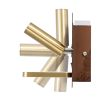 GLOBOSTAR® PALADIN 61362 Μοντέρνο Φωτιστικό Τοίχου - Απλίκα Ξενοδοχείου Reading Light με Φορτιστή USB 3A & Wireless 20W LED 6W 720lm 36° & 360° AC 220-240V IP20 Φυσικό Λευκό 4500K - Bridgelux COB Chip & TÜV SÜD Driver - Καφέ & Χρυσό Βούρτσ