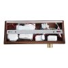 GLOBOSTAR® PALADIN 61362 Μοντέρνο Φωτιστικό Τοίχου - Απλίκα Ξενοδοχείου Reading Light με Φορτιστή USB 3A & Wireless 20W LED 6W 720lm 36° & 360° AC 220-240V IP20 Φυσικό Λευκό 4500K - Bridgelux COB Chip & TÜV SÜD Driver - Καφέ & Χρυσό Βούρτσ