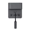 GLOBOSTAR® IBIS 61369 Μοντέρνο Φωτιστικό Τοίχου - Απλίκα Ξενοδοχείου Reading Light με Φορτιστή USB 3A LED 10W 1100lm 36° & 360° AC 220-240V IP20 Φυσικό Λευκό 4500K - Bridgelux COB Chip & TÜV SÜD Driver - Γκρι Ανθρακί Ματ - Μ10 x Π6.1 x Υ18cm - 3 Χ
