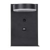 GLOBOSTAR® CROWN 61370 Μοντέρνο Φωτιστικό Τοίχου - Απλίκα Ξενοδοχείου Reading Light με Φορτιστή USB 3A LED 5W 550lm 120° AC 220-240V IP20 Φυσικό Λευκό 4500K - Bridgelux COB Chip & TÜV SÜD Driver - Μαύρο Ματ - Μ15 x Π15 x Υ23cm - 3 Χρόνια Εγγύηση