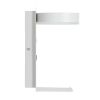 GLOBOSTAR® CROWN 61371 Μοντέρνο Φωτιστικό Τοίχου - Απλίκα Ξενοδοχείου Reading Light με Φορτιστή USB 3A LED 5W 550lm 120° AC 220-240V IP20 Φυσικό Λευκό 4500K - Bridgelux COB Chip & TÜV SÜD Driver - Λευκό Ματ - Μ15 x Π15 x Υ23cm - 3 Χρόνια Εγγύηση