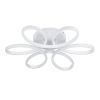 GLOBOSTAR® MARGARET 61401 Μοντέρνο Φωτιστικό Οροφής LED 54W 6210lm 360° AC 220-240V IP20 Ρυθμιζόμενο Λευκό CCT με Χειριστήριο από 2700K έως 6000K Dimmable - Lumileds SMD Chip - Λευκό Ματ - Μ57 x Π57 x Υ12cm - 3 Χρόνια Εγγύηση