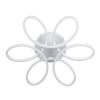 GLOBOSTAR® MARGARET 61401 Μοντέρνο Φωτιστικό Οροφής LED 54W 6210lm 360° AC 220-240V IP20 Ρυθμιζόμενο Λευκό CCT με Χειριστήριο από 2700K έως 6000K Dimmable - Lumileds SMD Chip - Λευκό Ματ - Μ57 x Π57 x Υ12cm - 3 Χρόνια Εγγύηση