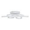 GLOBOSTAR® MARGARET 61401 Μοντέρνο Φωτιστικό Οροφής LED 54W 6210lm 360° AC 220-240V IP20 Ρυθμιζόμενο Λευκό CCT με Χειριστήριο από 2700K έως 6000K Dimmable - Lumileds SMD Chip - Λευκό Ματ - Μ57 x Π57 x Υ12cm - 3 Χρόνια Εγγύηση