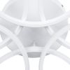 GLOBOSTAR® MARGARET 61401 Μοντέρνο Φωτιστικό Οροφής LED 54W 6210lm 360° AC 220-240V IP20 Ρυθμιζόμενο Λευκό CCT με Χειριστήριο από 2700K έως 6000K Dimmable - Lumileds SMD Chip - Λευκό Ματ - Μ57 x Π57 x Υ12cm - 3 Χρόνια Εγγύηση