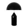 GLOBOSTAR® URANUS-L 61457 Μοντέρνο Επιτραπέζιο Φωτιστικό Πορτατίφ με Ντουί 2 x E27 AC 220-240V IP20 - Μαύρο - Μ50 x Π50 x Υ77cm