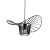 GLOBOSTAR® LUMINOVA 61462 Μοντέρνο Κρεμαστό Φωτιστικό Οροφής με Ντουί 1 x E27 AC 220-240V IP20 - Μαύρο - Μ40 x Π40 x Υ20cm
