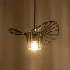 GLOBOSTAR® LUMINOVA 61462 Μοντέρνο Κρεμαστό Φωτιστικό Οροφής με Ντουί 1 x E27 AC 220-240V IP20 - Μαύρο - Μ40 x Π40 x Υ20cm