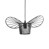 GLOBOSTAR® LUMINOVA 61462 Μοντέρνο Κρεμαστό Φωτιστικό Οροφής με Ντουί 1 x E27 AC 220-240V IP20 - Μαύρο - Μ40 x Π40 x Υ20cm