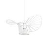 GLOBOSTAR® LUMINOVA 61463 Μοντέρνο Κρεμαστό Φωτιστικό Οροφής με Ντουί 1 x E27 AC 220-240V IP20 - Λευκό - Μ40 x Π40 x Υ20cm