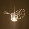 GLOBOSTAR® LUMINOVA 61463 Μοντέρνο Κρεμαστό Φωτιστικό Οροφής με Ντουί 1 x E27 AC 220-240V IP20 - Λευκό - Μ40 x Π40 x Υ20cm