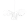 GLOBOSTAR® LUMINOVA 61463 Μοντέρνο Κρεμαστό Φωτιστικό Οροφής με Ντουί 1 x E27 AC 220-240V IP20 - Λευκό - Μ40 x Π40 x Υ20cm