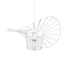 GLOBOSTAR® LUMINOVA 61463 Μοντέρνο Κρεμαστό Φωτιστικό Οροφής με Ντουί 1 x E27 AC 220-240V IP20 - Λευκό - Μ40 x Π40 x Υ20cm