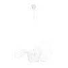 GLOBOSTAR® LUMINOVA 61465 Μοντέρνο Κρεμαστό Φωτιστικό Οροφής με Ντουί 1 x E27 AC 220-240V IP20 - Λευκό - Μ60 x Π60 x Υ25cm