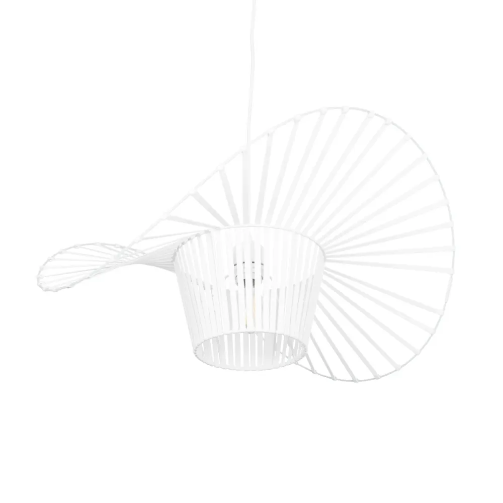 GLOBOSTAR® LUMINOVA 61465 Μοντέρνο Κρεμαστό Φωτιστικό Οροφής με Ντουί 1 x E27 AC 220-240V IP20 - Λευκό - Μ60 x Π60 x Υ25cm