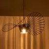 GLOBOSTAR® LUMINOVA 61466 Μοντέρνο Κρεμαστό Φωτιστικό Οροφής με Ντουί 1 x E27 AC 220-240V IP20 - Μαύρο - Μ80 x Π80 x Υ30cm