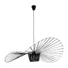 GLOBOSTAR® LUMINOVA 61467 Μοντέρνο Κρεμαστό Φωτιστικό Οροφής με Ντουί 1 x E27 AC 220-240V IP20 - Μαύρο - Μ100 x Π100 x Υ30cm