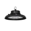GLOBOSTAR® INDUSTRY 61500 Βιομηχανικό Φωτιστικό Καμπάνα High Bay UFO LED 100W 15000lm SDCM<5 90° AC 85-265V Αδιάβροχο IP65 IK08 Φυσικό Λευκό 5000K - 175 x Sanan Opto SMD Chip & TÜV SÜD Driver - Μαύρο Χυτό Αλουμίνιο - Μ26.5 x Π26.5 x Υ15cm - 5 Χρόνι