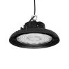 GLOBOSTAR® INDUSTRY 61500 Βιομηχανικό Φωτιστικό Καμπάνα High Bay UFO LED 100W 15000lm SDCM<5 90° AC 85-265V Αδιάβροχο IP65 IK08 Φυσικό Λευκό 5000K - 175 x Sanan Opto SMD Chip & TÜV SÜD Driver - Μαύρο Χυτό Αλουμίνιο - Μ26.5 x Π26.5 x Υ15cm - 5 Χρόνι
