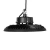 GLOBOSTAR® INDUSTRY 61502 Βιομηχανικό Φωτιστικό Καμπάνα High Bay UFO LED 200W 30000lm SDCM<5 90° AC 85-265V Αδιάβροχο IP65 IK08 Φυσικό Λευκό 5000K - 338 x Sanan Opto SMD Chip & TÜV SÜD Driver - Μαύρο Χυτό Αλουμίνιο - Μ30 x Π30 x Υ16cm - 5 Χρόνια Εγ