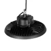 GLOBOSTAR® INDUSTRY 61502 Βιομηχανικό Φωτιστικό Καμπάνα High Bay UFO LED 200W 30000lm SDCM<5 90° AC 85-265V Αδιάβροχο IP65 IK08 Φυσικό Λευκό 5000K - 338 x Sanan Opto SMD Chip & TÜV SÜD Driver - Μαύρο Χυτό Αλουμίνιο - Μ30 x Π30 x Υ16cm - 5 Χρόνια Εγ