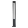 GLOBOSTAR® MONTERREY 61511 Φωτιστικό Urban Πλατείας/Πάρκου LED 40W 5440lm 60° AC 220-240V Αδιάβροχο IP65 Φυσικό Λευκό 5000K - Lumileds SMD Chip & Mean Well TÜV Driver - Γκρι Ανθρακί Ματ - Μ20 x Π20 x Υ200cm - 5 Χρόνια Εγγύηση