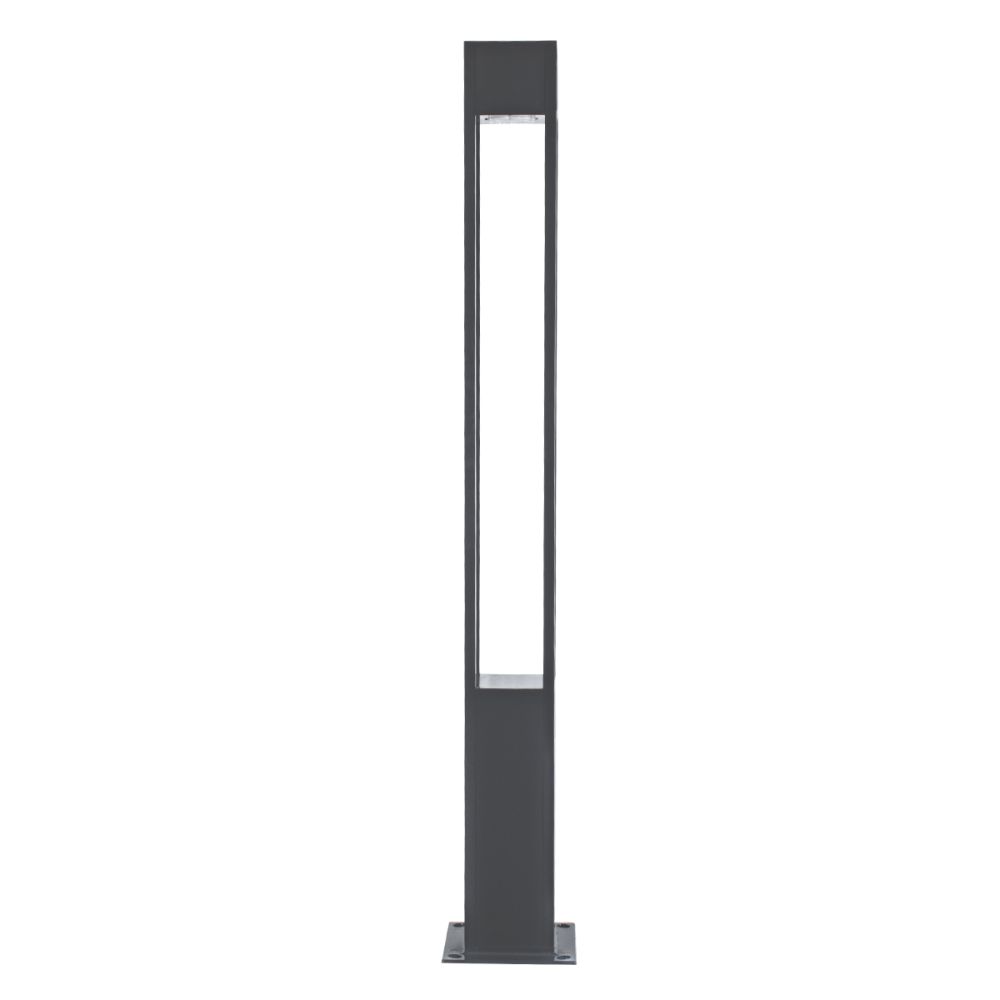 GLOBOSTAR® MONTERREY 61511 Φωτιστικό Urban Πλατείας/Πάρκου LED 40W 5440lm 60° AC 220-240V Αδιάβροχο IP65 Φυσικό Λευκό 5000K - Lumileds SMD Chip & Mean Well TÜV Driver - Γκρι Ανθρακί Ματ - Μ20 x Π20 x Υ200cm - 5 Χρόνια Εγγύηση