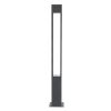 GLOBOSTAR® MONTERREY 61511 Φωτιστικό Urban Πλατείας/Πάρκου LED 40W 5440lm 60° AC 220-240V Αδιάβροχο IP65 Φυσικό Λευκό 5000K - Lumileds SMD Chip & Mean Well TÜV Driver - Γκρι Ανθρακί Ματ - Μ20 x Π20 x Υ200cm - 5 Χρόνια Εγγύηση