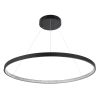 GLOBOSTAR® DIAMOND 61520 Μοντέρνο Κρεμαστό Φωτιστικό Οροφής LED 67W 7504lm 360° AC 220-240V IP20 Ρυθμιζόμενο Λευκό CCT με Χειριστήριο από 2700K έως 6000K Dimmable - Lumileds SMD Chip - Μαύρο Ματ - Μ80 x Π80 x Υ110cm - 3 Χρόνια Εγγύηση