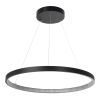 GLOBOSTAR® DIAMOND 61522 Μοντέρνο Κρεμαστό Φωτιστικό Οροφής LED 45W 5040lm 360° AC 220-240V IP20 Ρυθμιζόμενο Λευκό CCT με Χειριστήριο από 2700K έως 6000K Dimmable - Lumileds SMD Chip - Μαύρο Ματ - Μ60 x Π60 x Υ3cm - 3 Χρόνια Εγγύηση