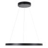 GLOBOSTAR® DIAMOND 61522 Μοντέρνο Κρεμαστό Φωτιστικό Οροφής LED 45W 5040lm 360° AC 220-240V IP20 Ρυθμιζόμενο Λευκό CCT με Χειριστήριο από 2700K έως 6000K Dimmable - Lumileds SMD Chip - Μαύρο Ματ - Μ60 x Π60 x Υ3cm - 3 Χρόνια Εγγύηση