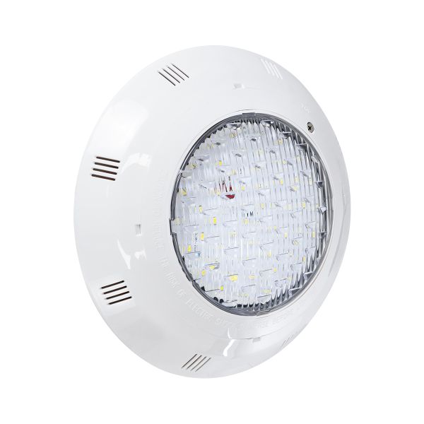 GloboStar® POOLETI 61539 PRO Φωτιστικό Πισίνας LED 25W 2000lm 120° AC/DC 12V Αδιάβροχο IP68 IK06 Tempered Glass Φ30 x Υ6.5cm Φυσικό Λευκό 4500K - Bridgelux Chip - 2 Meter VDE Certified Cable - 3 Years Warranty