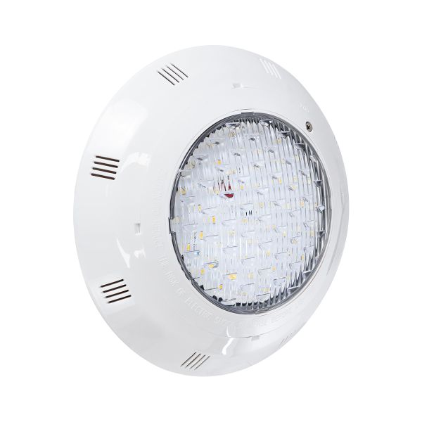 GloboStar® POOLETI 61540 PRO Φωτιστικό Πισίνας LED 25W 1875lm 120° AC/DC 12V Αδιάβροχο IP68 IK06 Tempered Glass Φ30 x Υ6.5cm Θερμό Λευκό 2700K - Bridgelux Chip - 2 Meter VDE Certified Cable - 3 Years Warranty