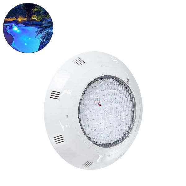 GloboStar® POOLETI 61541 PRO Φωτιστικό Πισίνας LED 25W 1750lm 120° AC/DC 12V Αδιάβροχο IP68 IK06 Tempered Glass Φ30 x Υ6.5cm Μπλε - Bridgelux Chip - 2 Meter VDE Certified Cable - 3 Years Warranty