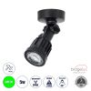 GLOBOSTAR® GARDENINI 61547 Φωτιστικό Σποτ LED 5W 550lm 38° DC 24V Αδιάβροχο IP68 Πράσινο Dimmable - Lumileds SMD Chip - Μαύρο - Μ7 x Π7 x Υ14.5cm - 3 Χρόνια Εγγύηση