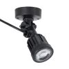 GLOBOSTAR® GARDENINI 61548 Φωτιστικό Σποτ LED 5W 550lm 38° DC 24V Αδιάβροχο IP68 Μπλε Dimmable - Lumileds SMD Chip - Μαύρο - Μ7 x Π7 x Υ14.5cm - 3 Χρόνια Εγγύηση